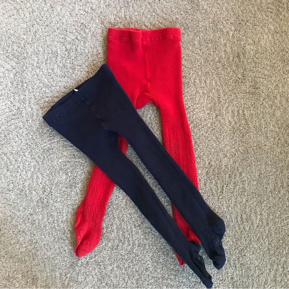 NWOT Lot of 2 Baby Gap Tights, Size 4-5 Years